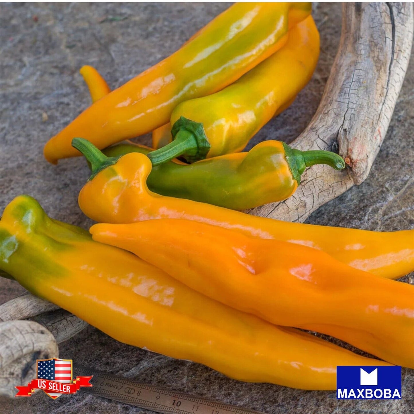 Pepper Seeds - Sweet - Golden Greek Pepperoncini Vegetable Heirloom Non-GMO